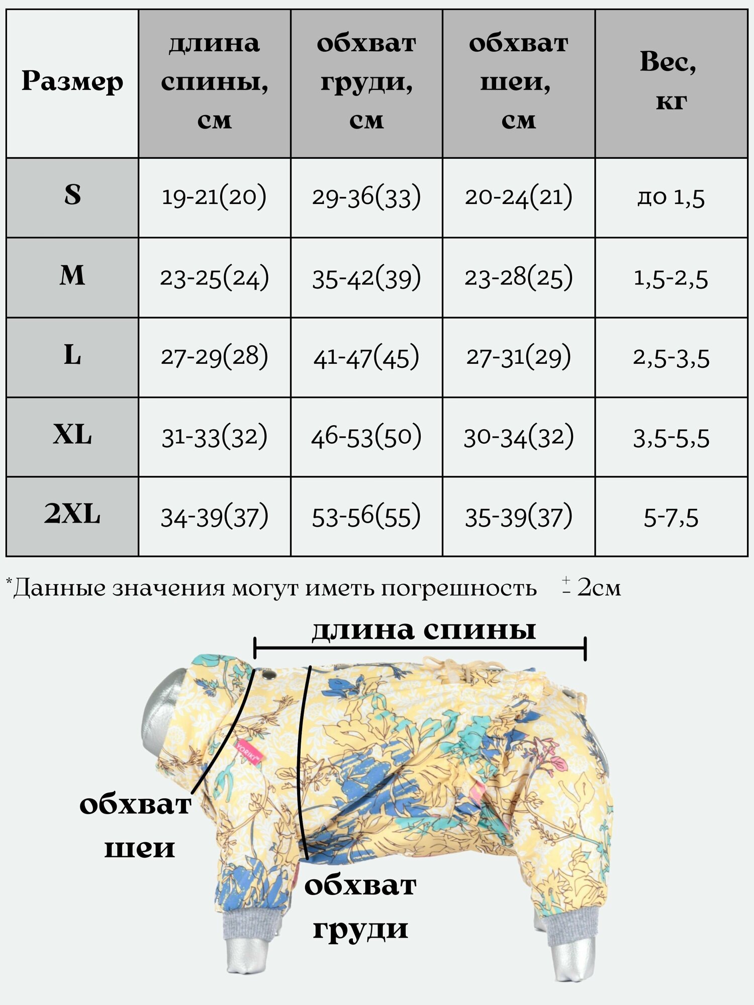 Комбинезон для собак Yoriki "Марфуша" девочка, р. M