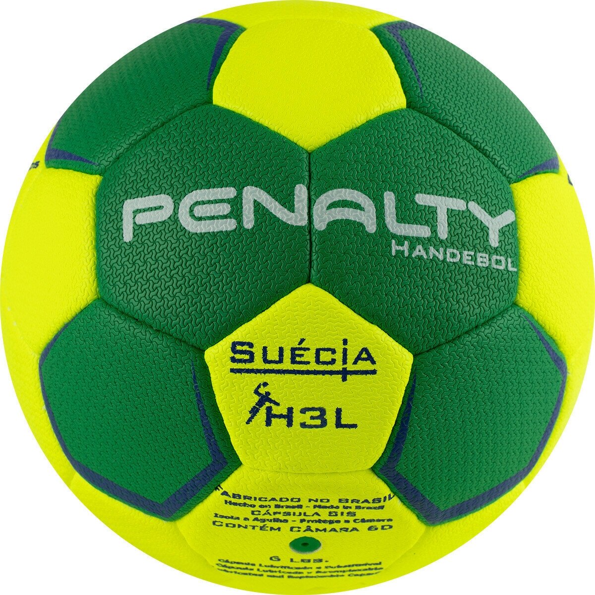 Мяч гандбольный PENALTY HANDEBOL SUECIA H3L ULTRA GRIP 5115602600-U, размер 3, желто-зеленый