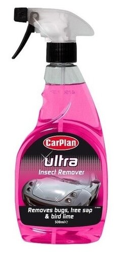 Очиститель кузова CarPlan Ultra Insect Remover от следов насекомых, птиц и древесных смол, 0.5 л