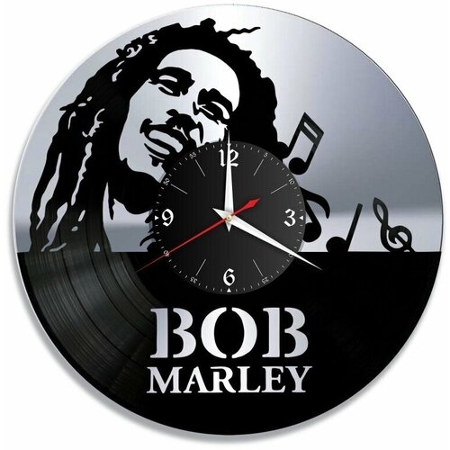 Настенные часы из виниловой пластинки Bob Marley/виниловые/из винила/часы пластинка/ретро часы