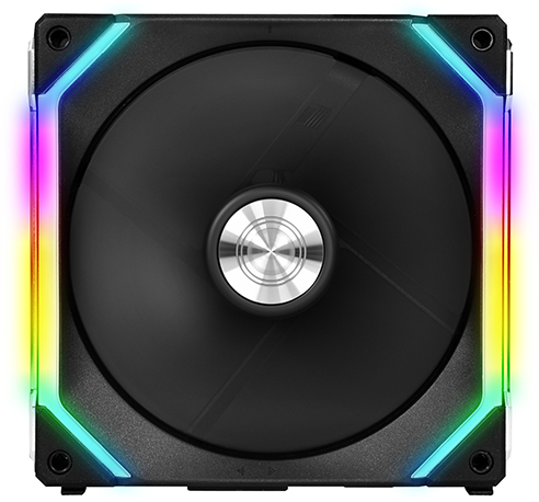 Комплект из 3-х корпусных вентиляторов Lian Li UNI Fan SL120 RGB Black 3x 12cm Fan Pack с контроллером, UF-SL120-3B