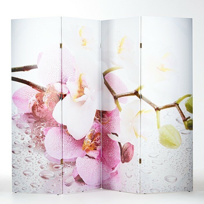 Ширма "Орхидеи. Утренняя свежесть", 200 х 160 см - фотография № 2