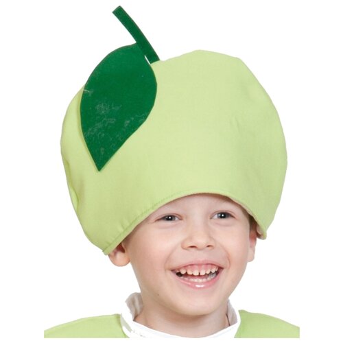 фото Маска карнавалoff яблоко (4124), зеленый, размер 53-55