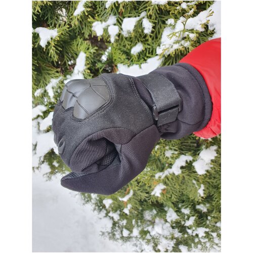 Перчатки тактические L, с флисом, теплые, зимние, для охоты тактические перчатки закрытые fls с защитой пальцев цвет черный размер l