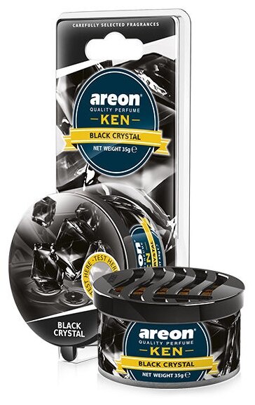 AREON Ароматизатор для автомобиля Ken Blister Black Crystal AKB03 35 г