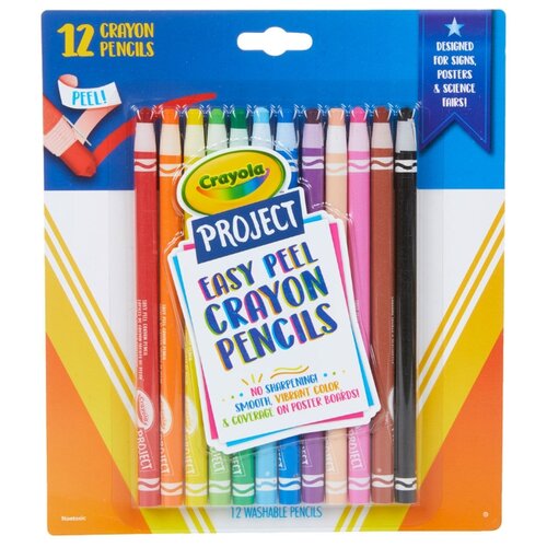 Восковые карандаши Crayola 68-4606 не требующие заточки, 12 штук