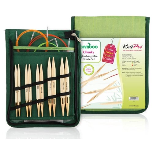 фото Набор chunky съемных спиц bamboo, knitpro, 22543 22543 knit pro