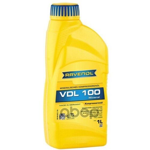 масло компрессорное vdl 150 5л ravenol арт 1330101005 Масло Компрессорное Ravenol Kompressorenoel Vdl 100 1Л Ravenol арт. 4014835736115