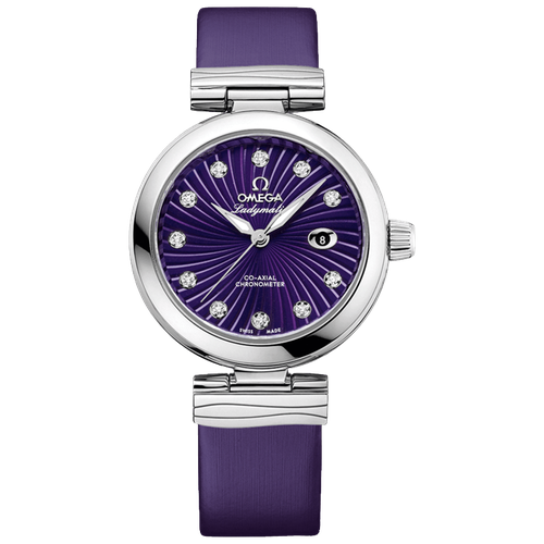 Наручные часы OMEGA Omega De Ville LadyMatic 42532342060001, фиолетовый, серебряный