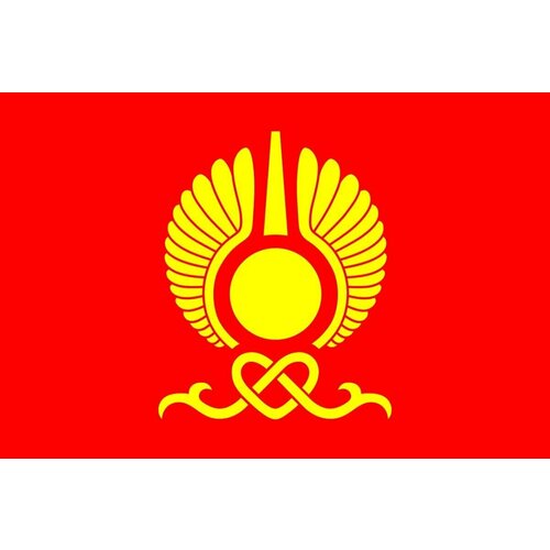 Термонаклейка флаг Кызыла, 7 шт