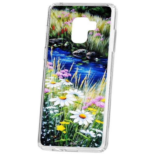 фото Чехол на samsung galaxy a8+ 2018 (a730) kruche print ромашки у ручья