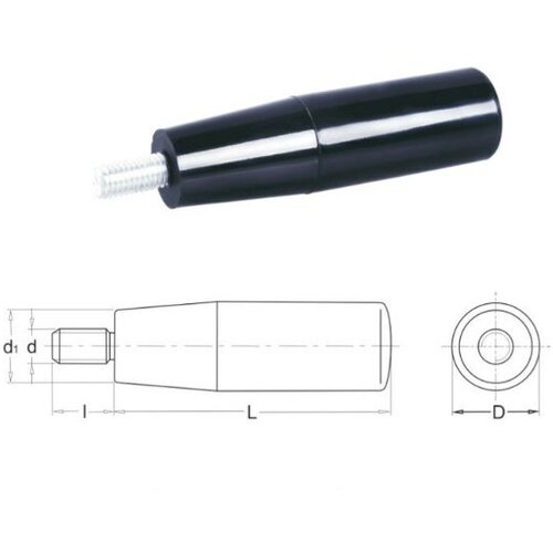 Рукоятка конусные с наружной резьбой M=10 L=80, 10 шт.