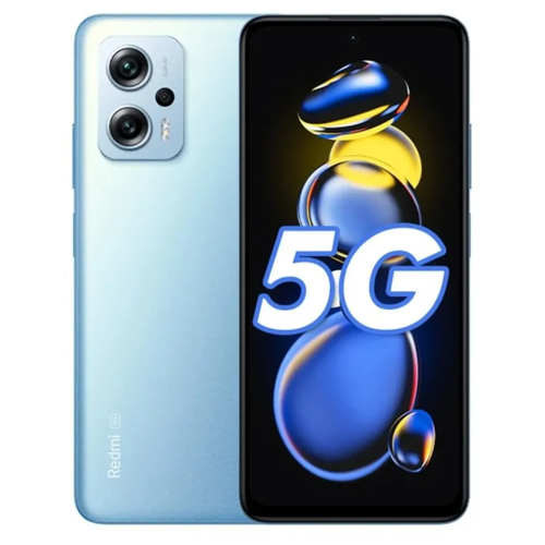 Смартфон Xiaomi Redmi Note 11T Pro+ 8/256 ГБ CN, Dual nano SIM, синий смартфон xiaomi 11t 8 256 гб 5g синий