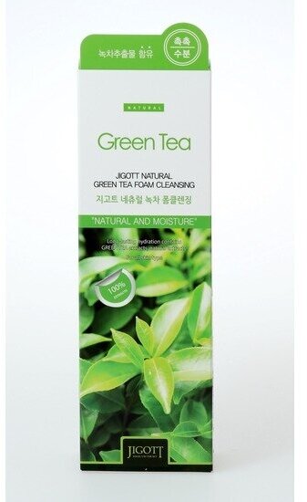 Пенка для умывания с экстрактом зеленого чая Jigott 180мл SKININE COSMETIC - фото №12