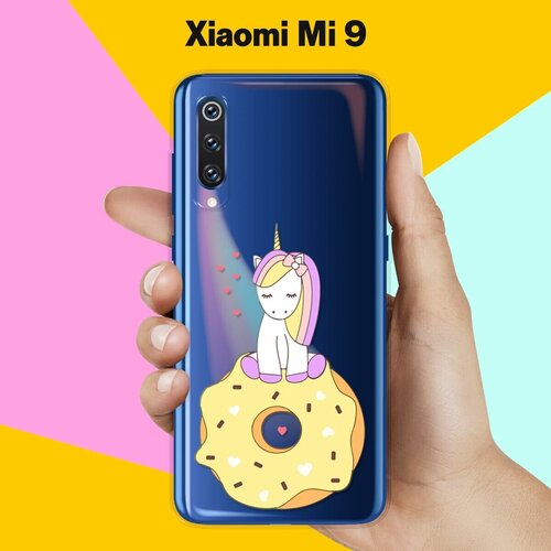 Силиконовый чехол Единорог на пончике на Xiaomi Mi 9 силиконовый чехол единорог на пончике на xiaomi redmi 9c