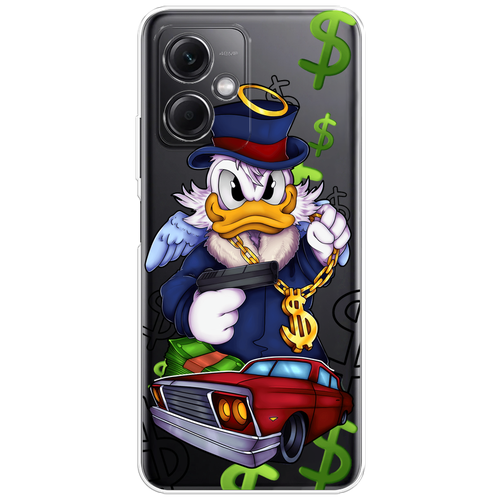 Силиконовый чехол на Xiaomi Redmi Note 12 5G / Редми Нот 12 5G Scrooge McDuck with a Gold Chain, прозрачный силиконовый чехол добрый кот на redmi note 12 5g редми нот 12 5g