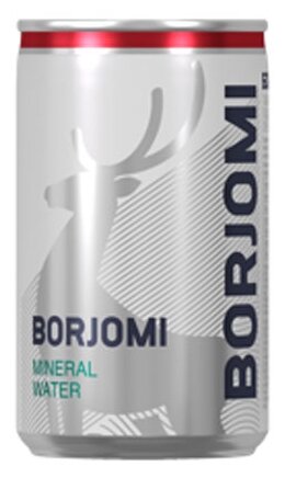 Минеральная вода Borjomi / Боржоми слабогазированная Mineral Detox, ж/банка 0.15 л