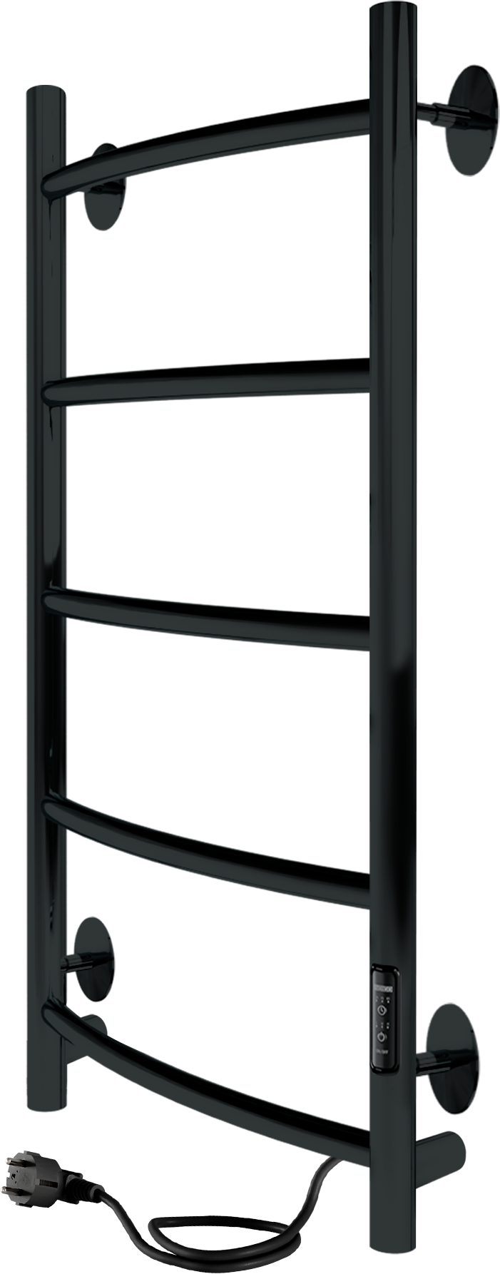 Полотенцесушитель электрический Arc Lux 80/40 таймер, скрытый монтаж, универсальное подключение , Черный муар INDIGO - фотография № 1
