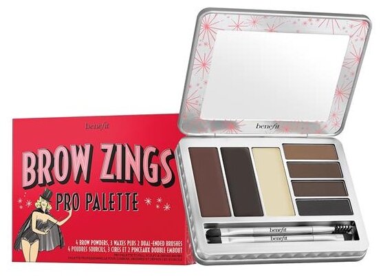 Benefit Набор для бровей Brow Zings Pro, medium-deep