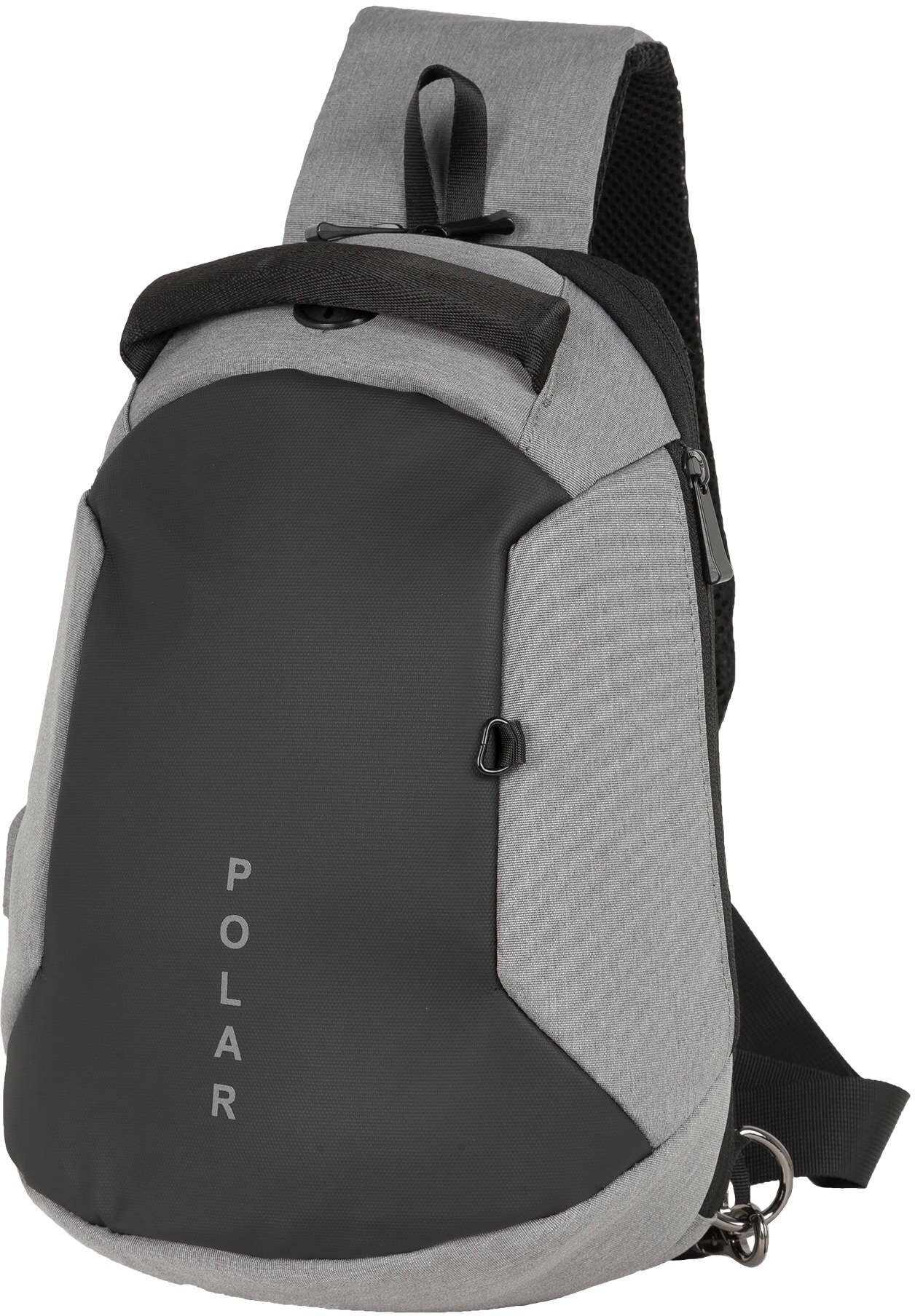 Однолямочный рюкзак Polar П0074 Серый