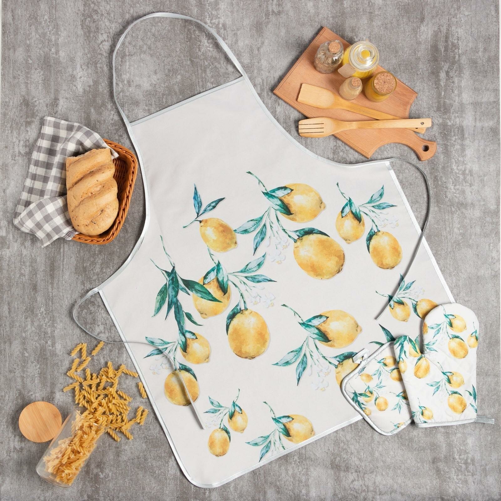 Кухонный набор состоящий из трех комплектов Доляна Lemon