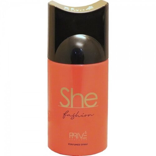 Prive she fashion дезодорант спрей, женский, 250 мл. (реплика giorgio armani si passion)