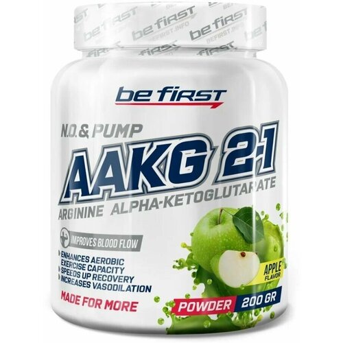 аргинин be first aakg powder 200 грамм яблоко Аргинин Be First AAKG powder 200 грамм Яблоко