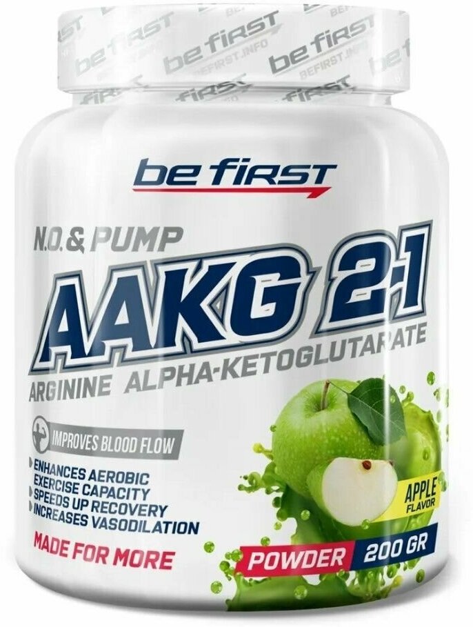 Аргинин Be First AAKG powder 200 грамм Яблоко