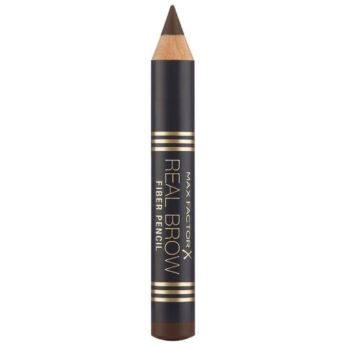 фото Max factor карандаш real brow fiber pencil, оттенок 004 deep brown