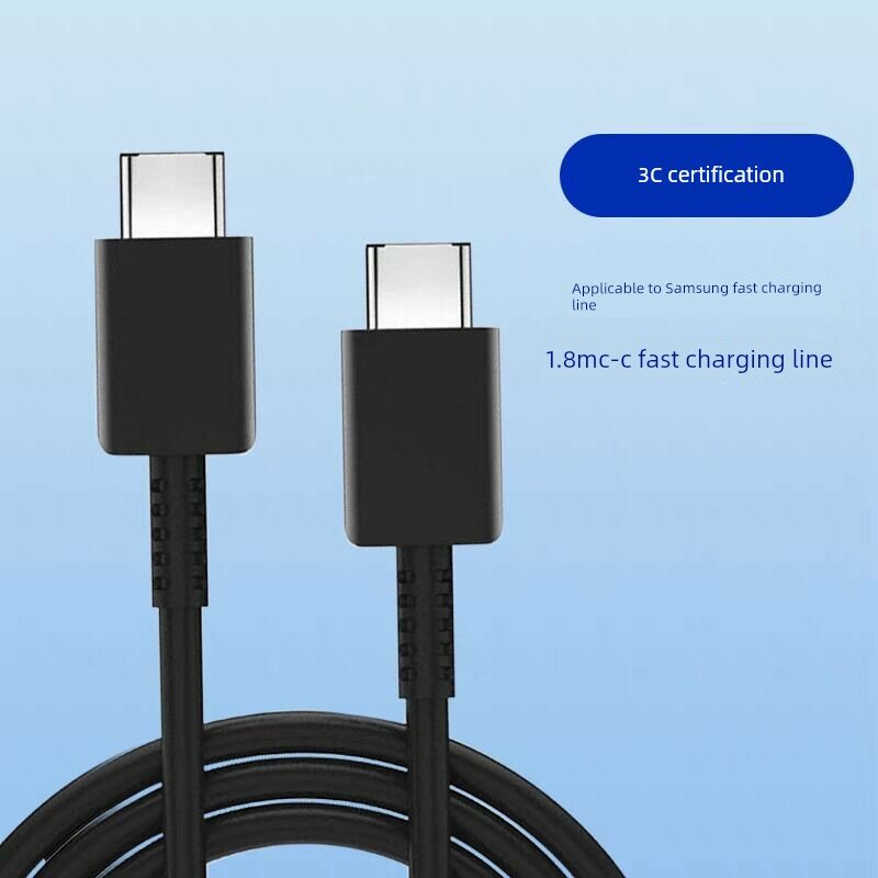 Samsung 1.8 Метра Кабель Type-C к Type-C, Двойной Порт для Galaxy S21/S22/S23