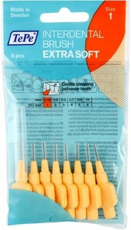 Межзубные ершики TePe Extra Soft 0,45 мм, 8 шт.