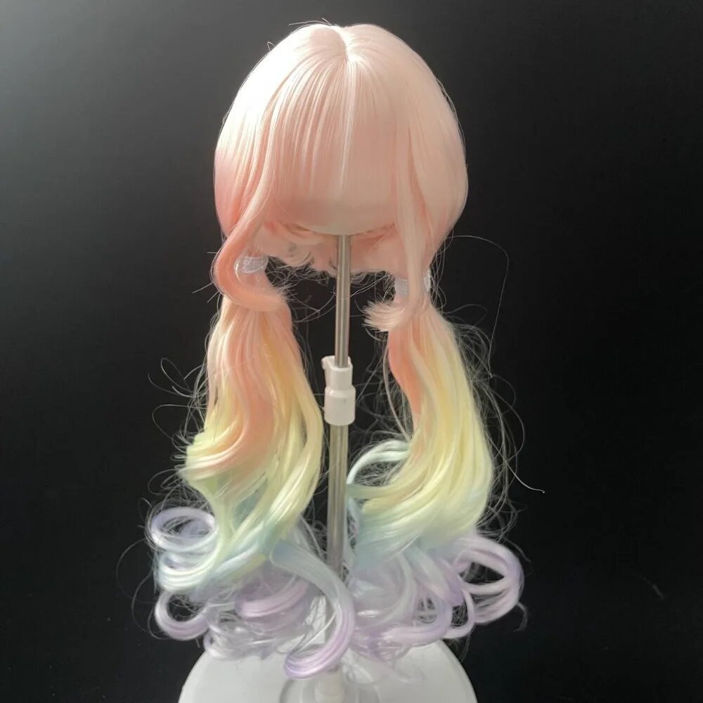 Радужные косички для кукол BJD, термоволокно