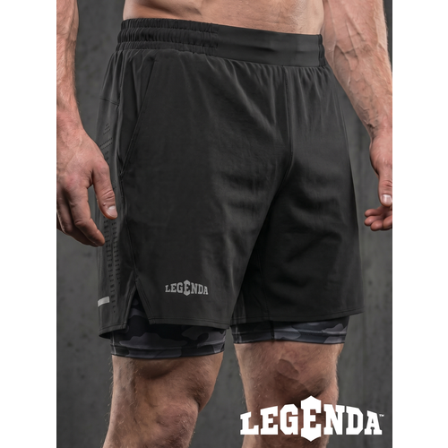 фото Шорты спортивные legenda gym, размер l, черный
