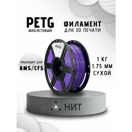 фото Petg пластик для 3d принтеров фиолетовый "нит", 1 кг