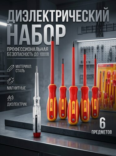 Изображение товара Набор отверток диэлектрических STARTUL Master 6 предметов (ST3051-6)