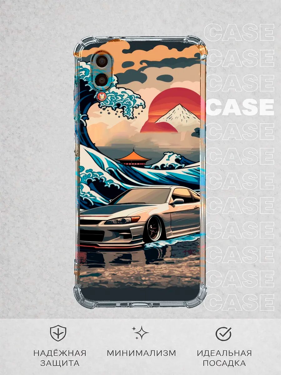 Чехол на Samsung A02 с принтом Ниссан Сильвия