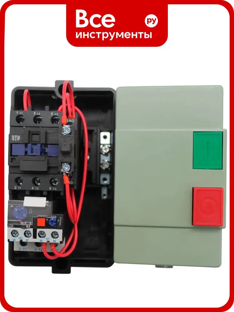 Контактор электромагнитный ВТМ КМН-23260-32А-24АС-(1з)-РТЛ1023-2(23,0-32,0А)-УХЛ3-А- ВТМ00064030