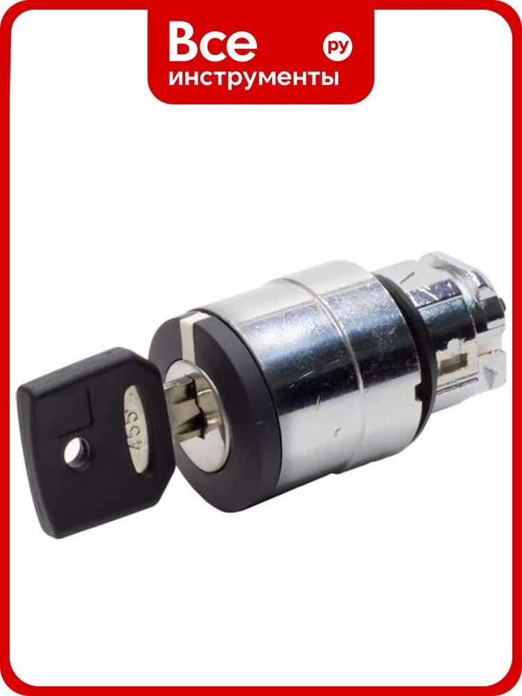 Переключатель с ключом Briswik 3 положения металл Ø22 мм IP66 ZB4EG5.66. BR