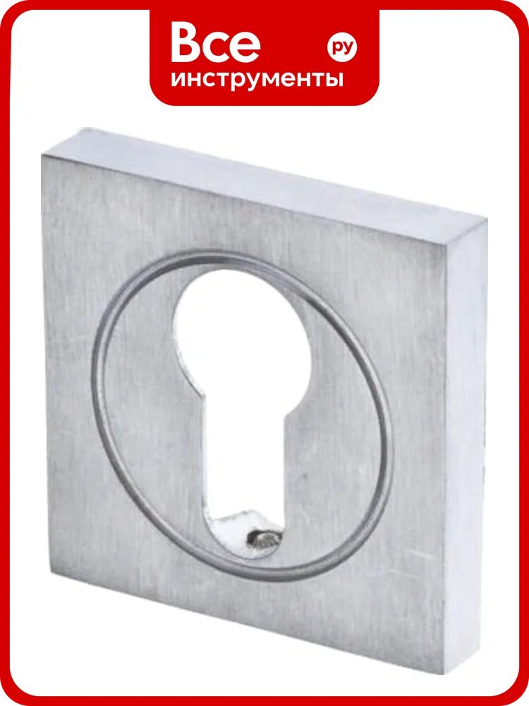 Розетка DOORLOCK DL M03/S PZ SCB матированный хром, квадратная розетка 73578