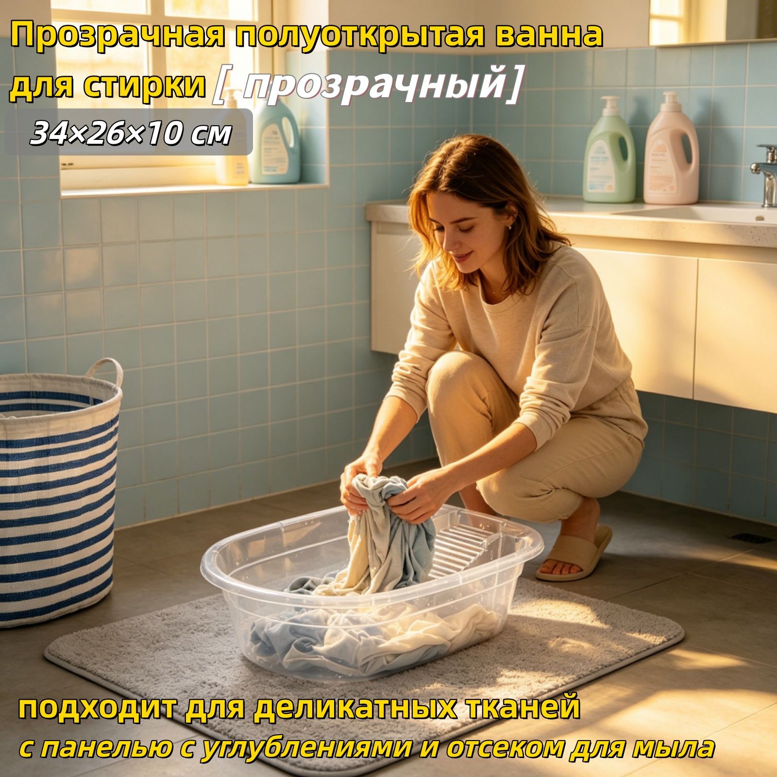 Таз 6 л пластик 1 шт