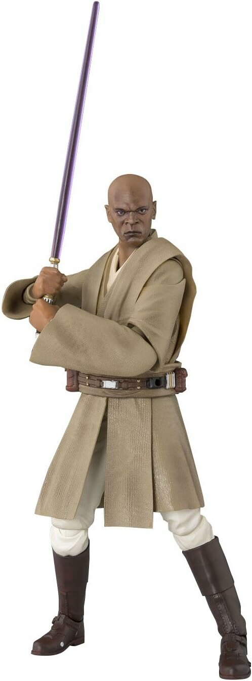 S.H.Figuarts Mace Windu Classic ROTS Exclusive 15 см фиолетовый меч эффекты плащ
