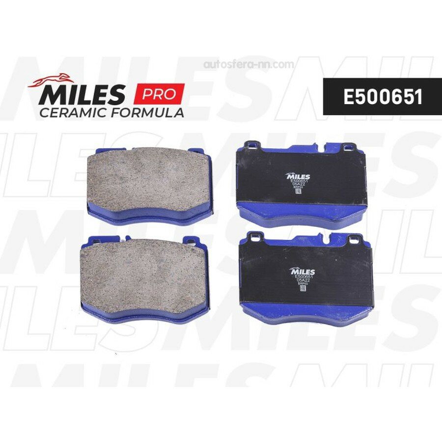 MILES E500651 Колодки тормозные MERCEDES W205 14- передние (Ceramic)