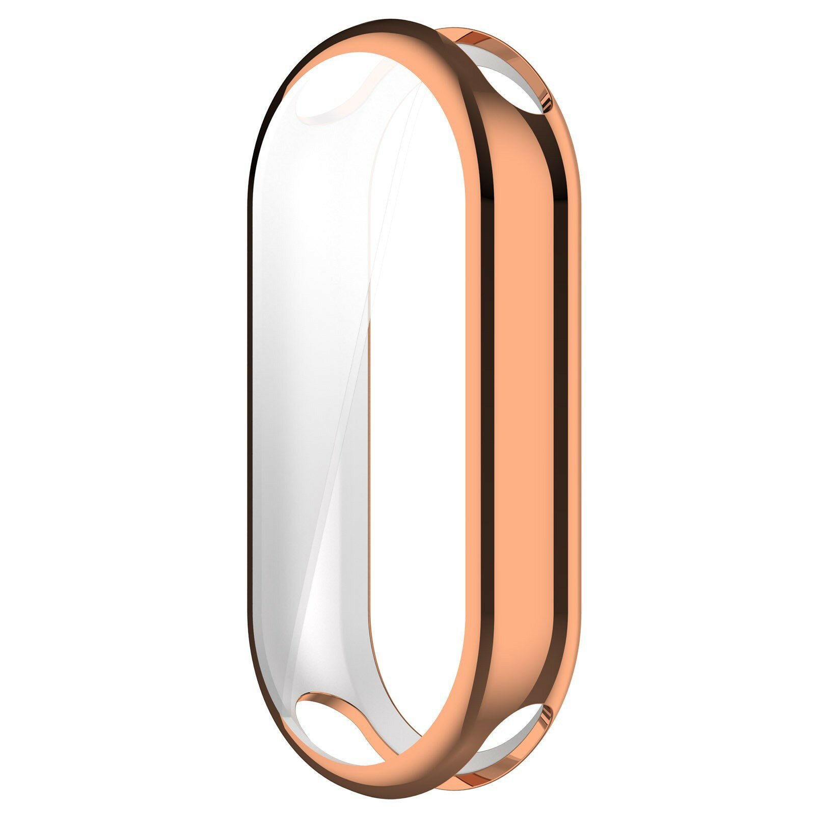 Розовое золото чехол с электрохромированным покрытием для Xiaomi Band 8 Pro, мягкий ТПУ