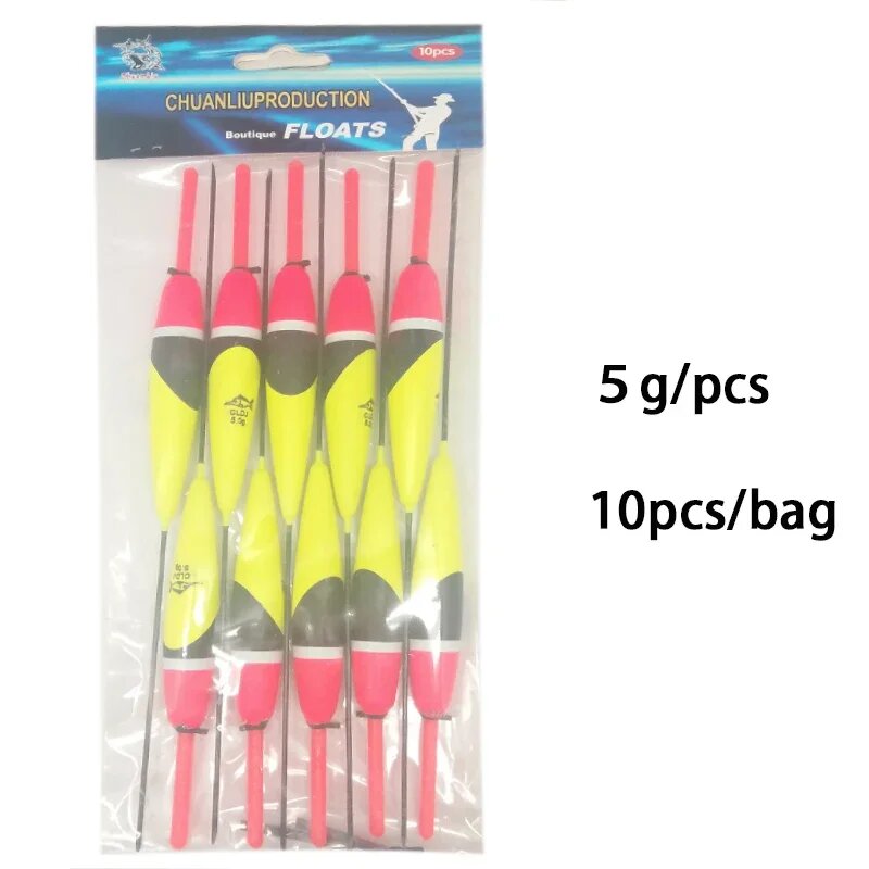 Topline Tackle поплавки из баргузинской пихты 10 шт. 5.0G YELLOW