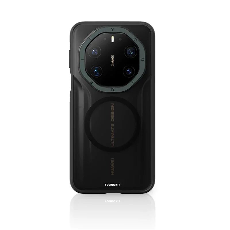 Прозрачный чехол YOUNGKIT для Huawei Mate 80 Pro Max, чехол-накладка с ForHuaweiMate80Pro, black