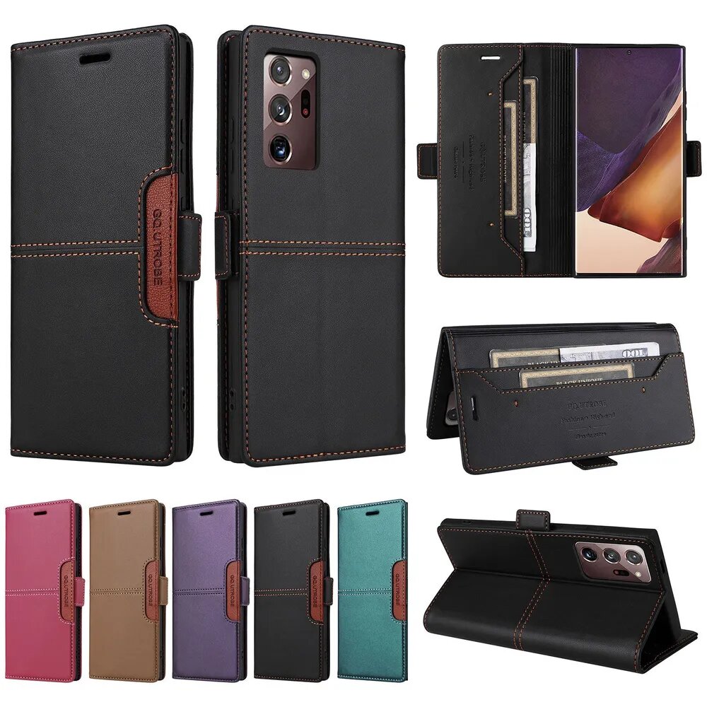 Чехол-книжка Для Samsung Galaxy Note 20 Ultra (Самсунг Галакси Нот 20 ультра) Роскошный Дизайнерский Кожаный Чехол-кошелек