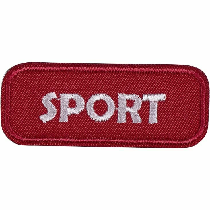 Термоаппликация HKM "Спорт" красный
