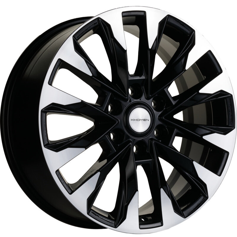 Диск колёсный литой Khomen Wheels KHW2010 20 дюймов 8J 6×139.7 вылет 36 dia 100.1 black-fp