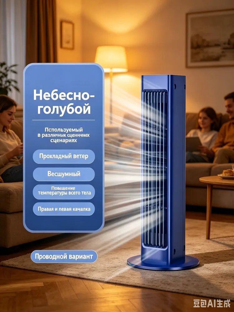 Напольный вентилятор, Сильный ветер,328*74.8*74.1mm, A348