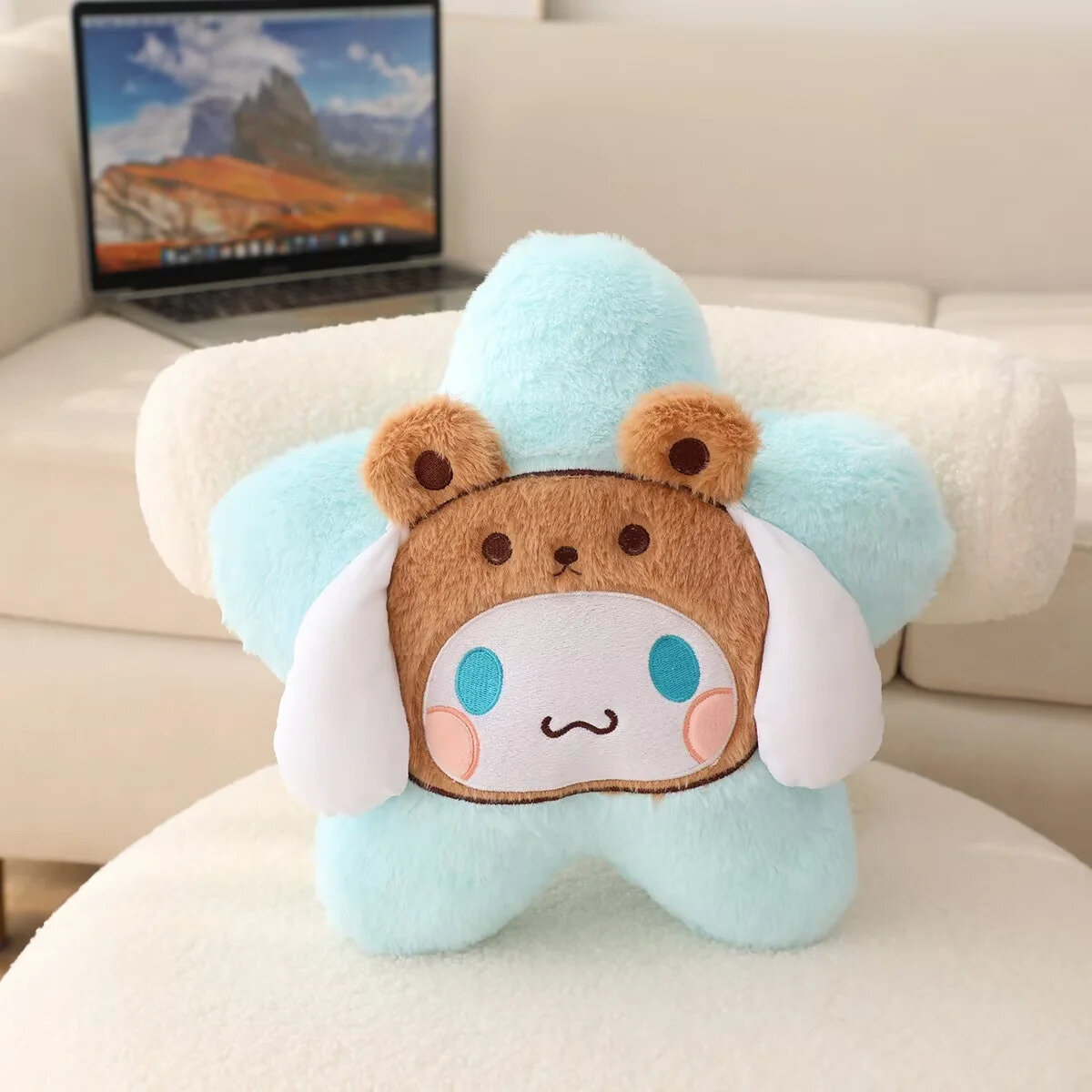 Подушка для шеи автомобиля Cinnamoroll универсальная подголовник с поддержкой поясницы все сезоны дизайн 95 символов